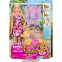 Игрален комплект Mattel Barbie Malibu кукла с куче и аксесоари, JJB46