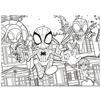 Детски пъзел Lisciani MAXI FLOOR Marvel Spidey 4x48ч.
