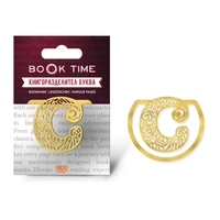 Book Time метален книгоразделител - буква С