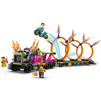 LEGO® City Stuntz Предизвикателство с камион за каскади и огнен обръч 60357
