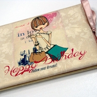 Луксозна картичка за рожден ден - Следвай мечтите си