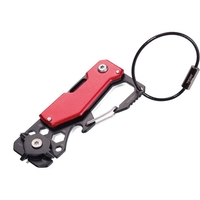 Ключодържател Troika Toolinator - мини инструменти червен