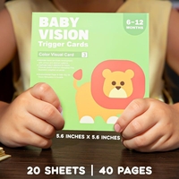 Комплект бебешки карти за визуална стимулация Raya Toys, 0-3 г.