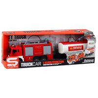 Пожарна кола с цистерна Raya Toys Truck Car, с музика и светлини, 1:16