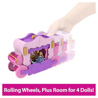 Комплект Mattel Disney Princess 2в1 Замък и Каляска, HWX17