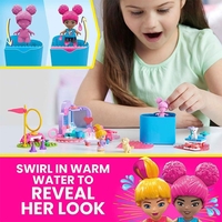 Конструктор Mattel Mega Construx Barbie Train and Wash Pets с 15 аксесоара, 152 части
