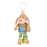 Музикална плюшена играчка Babyono Куче с гризалка 1124