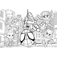 Детски пъзел Lisciani MAXI FLOOR Marvel Spidey 2х24ч.