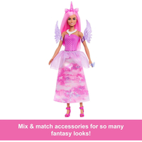 Игрален комплект Mattel Barbie Advent Calendar Dreamtopia, кукла с 24 бр. аксесоари, JFL66