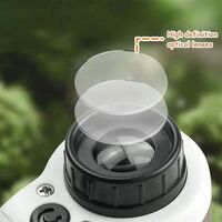 Детски микроскоп Raya Toys Метален, със светлина, с аксесоари, увеличение от 100 до 250 пъти