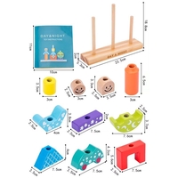 Дървена бебешка играчка Raya Toys Day & Night, 48 предизвикателства
