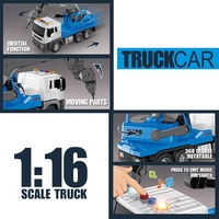 Детски камион с къртач Raya Toys Truck Car с музика и светлини, 1:16