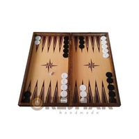 Комплект Шах и табла - бук ситопечат 48/48 см