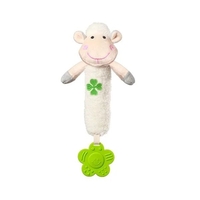 Плюшена играчка Babyono Писукаща с гризалка Овца 606