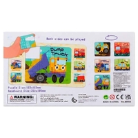 Двулицев когнитивен пъзел Raya Toys, 27 ч. с рамка