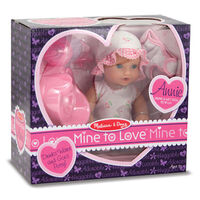 Кукла бебе Melissa&Doug Mine To Love Ани с шише, гърне и биберон 14880