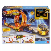 Писта Mattel Hot Wheels Monster Trucks Loop-and-Flip Trophy Challenge, 2 в 1