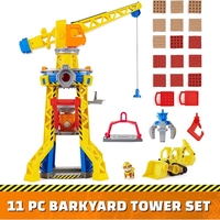 Игрален комплект Spin Master Paw Patrol Rubble and Crew Строителна кула с кран, със светлини, звуци и музика