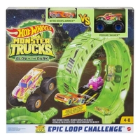 Детска писта Mattel Hot Wheels, Epic Loop Challenge, Светеща