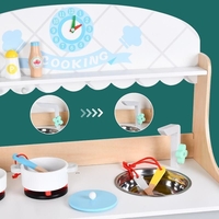 Дървена детска кухня Raya Toys Blue & White