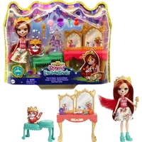 Кукла Mattel Royal Enchantimals Victorian Vanity, с лисица и аксесоари