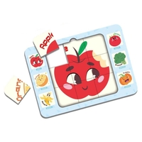 Двулицев когнитивен пъзел Raya Toys, 27 ч. с рамка