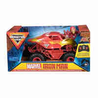Кола с дистанционно Spin Master Monster Jam Marvel Iron Man Truck, 1:24