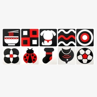 Бебешки карти за визуална стимулация Raya Toys, 0-12 м.