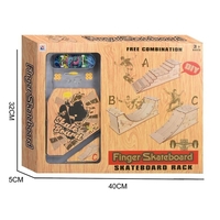 Комплект скейтборд за пръсти Raya Toys, с рампа за игра вариант С