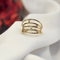 Златен пръстен от жълто злато Ефирна Елегантност