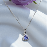 Златно  колие от 18К злато, танзанит и диаманти I Gioielli del Sole