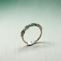 Златен пръстен Изумрудена Хармония I GIOIELLI DEL SOLE