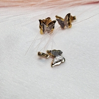 Комплект медальон и обеци Пеперудки