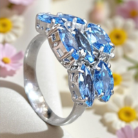 Златен пръстен с екзотичен Кварц