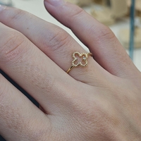 Златен пръстен  Lucky Clover- Lusy