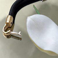 Гривна  на въже със златни елементи