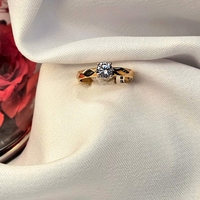 Златен пръстен от розово злато Геометрия на Нежността