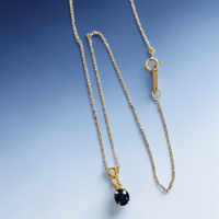 Дамско колие със Сапфир и диаманти от 18К злато I Gioielli del Sole