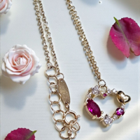 Златно колиес циркони Novello