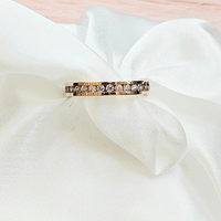 Пръстен тип халка с цирконий Модерна Елегантност