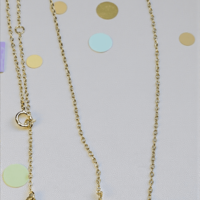 Сребърно колие с буква  -  