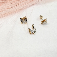 Комплект медальон и обеци Пеперудки