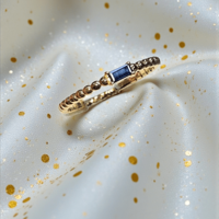 Златен пръстен със сапфир LUSI Gioielli