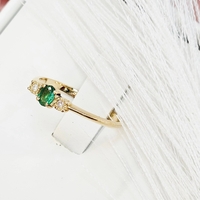 Златен пръстен с Изумруд и диаманти I Gioielli del Sole