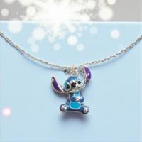 Сребърно колие Disney Stitch