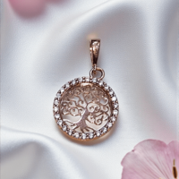 Златна висулка от розово злато 