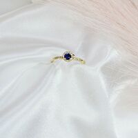 Златен пръстен със Сапфир и Диаманти I Gioielli del Sole