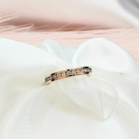 Пръстен тип халка с цирконий Модерна Елегантност