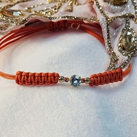 Гривна на конец с Топаз и елементи oт 18К злато Gumon