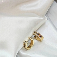 Златни халки Цветна Елегантност